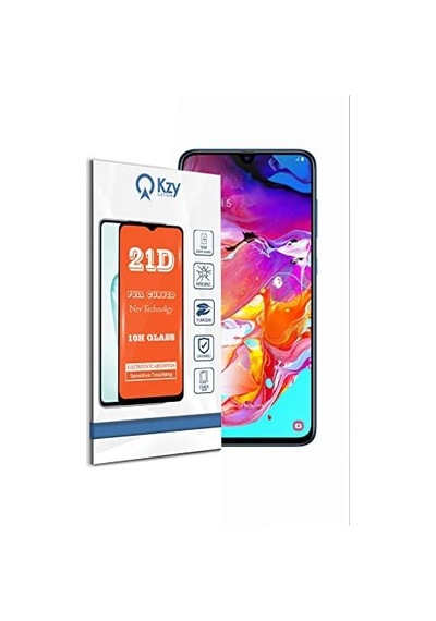 Galaxy A70 İle Uyumlu Tam Kaplayan 21d Temperli Ekran Koruyucu Cam