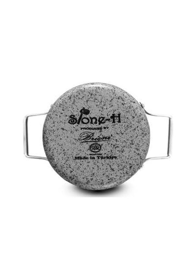 Brioni Stone-age 30 Cm Çizilmez Yanmaz Yapışmaz İndüksiyonlu Derin Tencere Sh-135 Gri