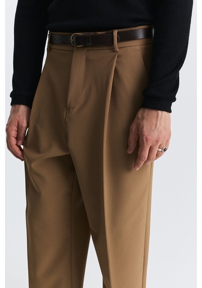Antioch Relaxed Pileli Pantolon Camel