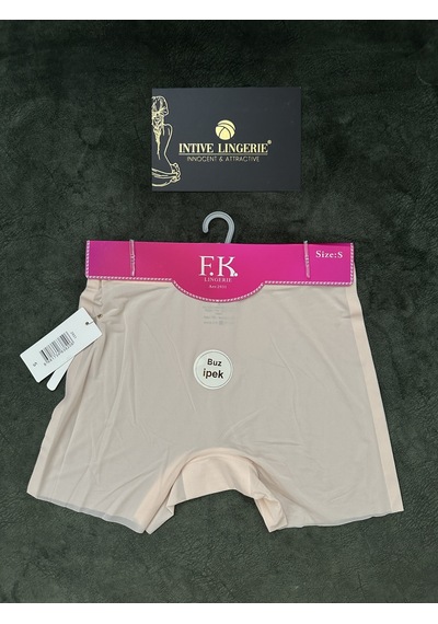 Amelia Premium Buz İpek Ultra Hafif-ince İz Belli Etmez Dikişsiz İpek Hisli Orta Bel Boxer Krem Amelia Premium Buz İpek Ultra Hafif-ince İz Belli Etmez Dikişsiz İpek Hisli Orta Bel Boxer Krem