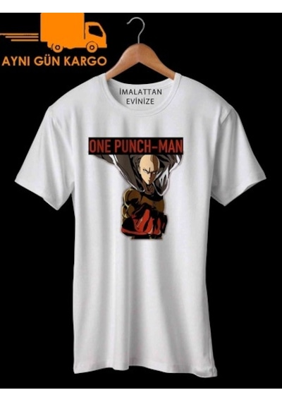 One Punch-Man Baskılı Tişört Tshirt Ücretsiz Kargo