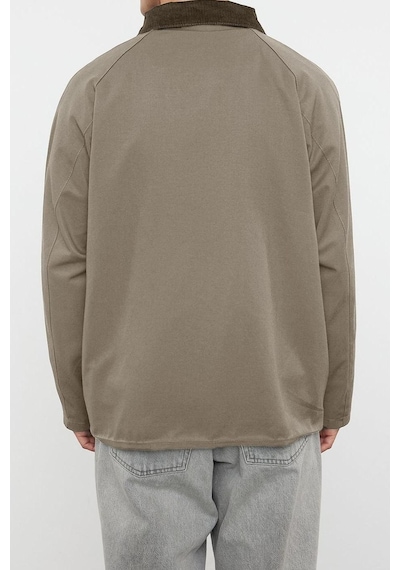Ersefa Tasarım Düz Astarlı Yaka Standart Regular Ceket Unisex Regular Fi Taş