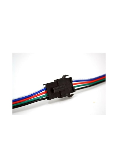 10'lu Set 5 Pin Kilitli Konnektörlü Kablo Takımı Erkek Dişi Rgb Rgbw Led Şerit Bağlantı Kablosu 5 Pin Led Soket