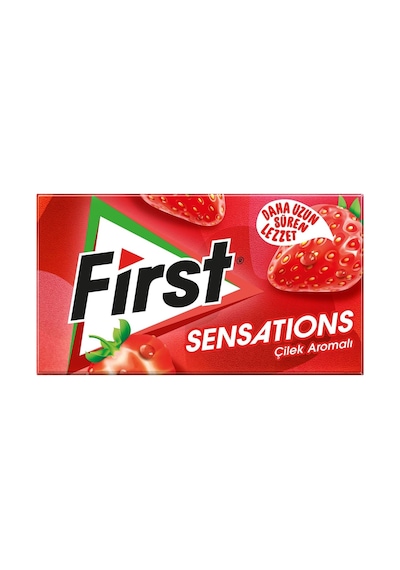 First Sensations Çilek Aromalı Şekersiz Sakız 27 Gr