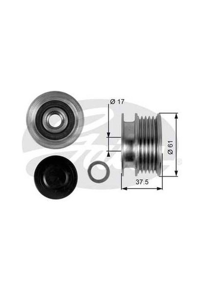 GATES OAP7108 ALTERNATÖR KASNAĞI CLIO II III KANGOO MEGANE II / L