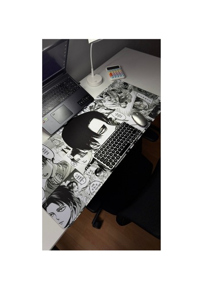 Levi Ackerman Anime V5 - 90x40 Xxl Gaming Kauçuk Kaymaz Taban Mouse Pad Fare Altlığı