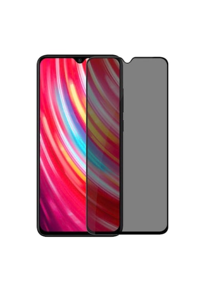 Xiaomi Redmi Note 8 Privacy 5d Gizlilik Filtreli Cam Ekran Koruyucu Siyah