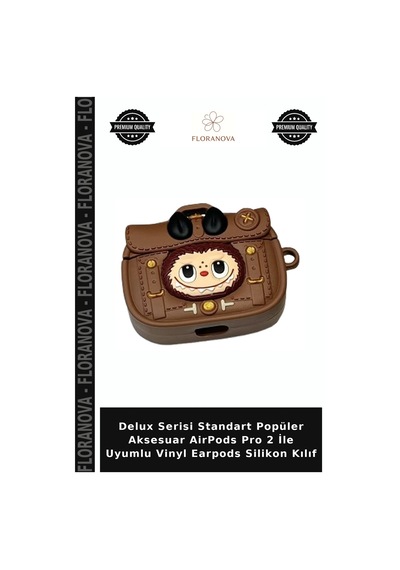 Delux Serisi Standart Popüler Aksesuar Airpods Pro 2 İle Uyumlu Vinyl Earpods Silikon Kılıf Çok Renkli
