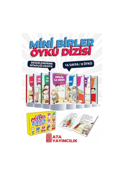 1.Sınıflar için Mini Birler Öykü Dizisi + Kitap Okuma Not Defteri