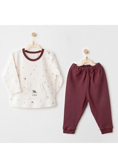 Andywawa Ac26184 My 1 St Wardrobe 2 Li Takım Bordo Burgundy