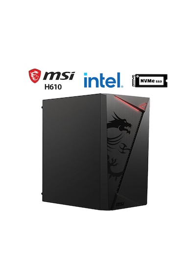 Xaser SHIELD X2 i5-12400F 32 GB 1 TB M.2 Nvme SSD 2 GB GT610 Free Dos Masaüstü Bilgisayar