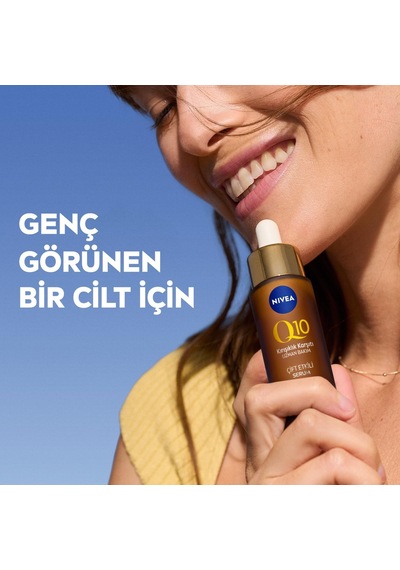 Q10 Kırışıklık Karşıtı Çift Etkili Cilt Serumu 30 Ml, Saf Q10, Şeker Sebepli Kırışıklık Önleyici