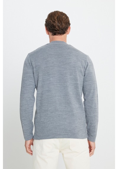 AC&Co / Altınyıldız Classics Erkek Grı Melanj Standart Fit Normal Kesim Yarım Balıkçı Yaka Triko Kazak AC&Co / Altınyıldız Classics Erkek Grı Melanj Standart Fit Normal Kesim Yarım Balıkçı Yaka Triko Kazak