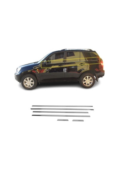 Chery Tiggo Krom Cam Çıtası 6 Parça 2007-2012 Arası P.Çelik