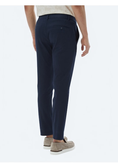 Kip Lacivert Dokuma Regular Fit Casual Pamuk Karışımlı Pantolon Lacivert --