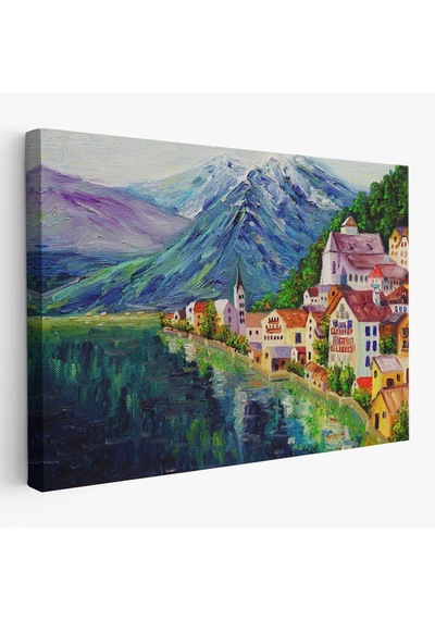 Es10 Dekoratif Baskı Sukulent Kanvas Tablo (95 x 165) HS-3438-3