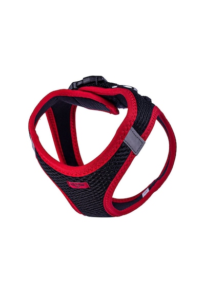 Doggie Havalı Dokuma Neon Serisi Küçük Irk Göğüs Tasması Kırmızı S-32-38Cm Kırmızı