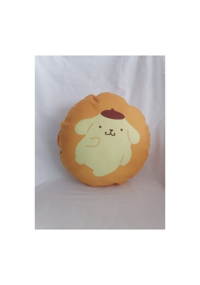 Pompompurin Desenli Tasarım Yastık Hardal