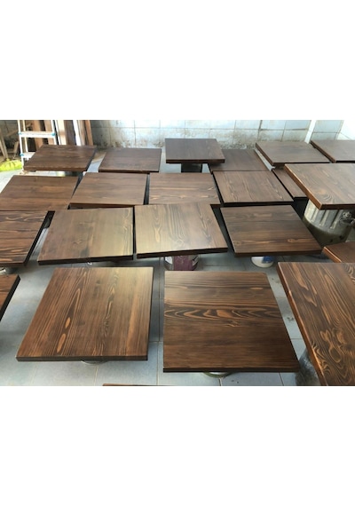 Bintaş Mobilya Kütük Masa Üstü 70x70.cm Çok Renkli