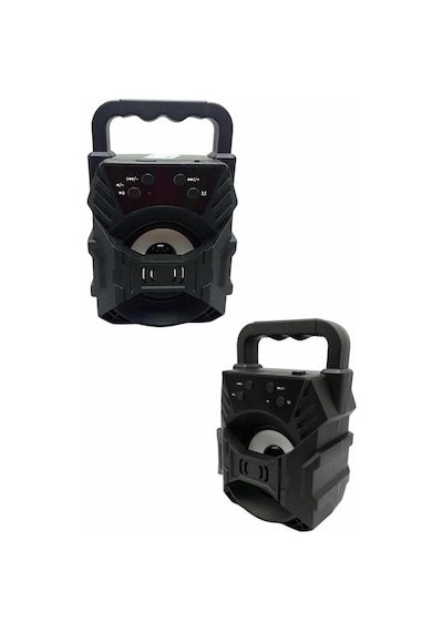 Işıklı - 586 - Bluetooth Hoparlör Ses Bombası Tnabilir Yüksek Ses Kaliteli - Muratech - Radyo Özelliği