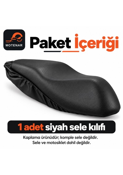 Motenar Siyah Motosiklet Sele Kılıfı Su Geçirmez Uv Korumalı Pcx-activa-jupiter-nmax-spacy-blueberry-bluebird