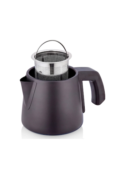 Egetürk Teadem 2000w Elektrikli Çay Makinesi, Çaycı 1.7l Su Isıtıcısı .2l Demlik Paslanmaz Çelik Siyah