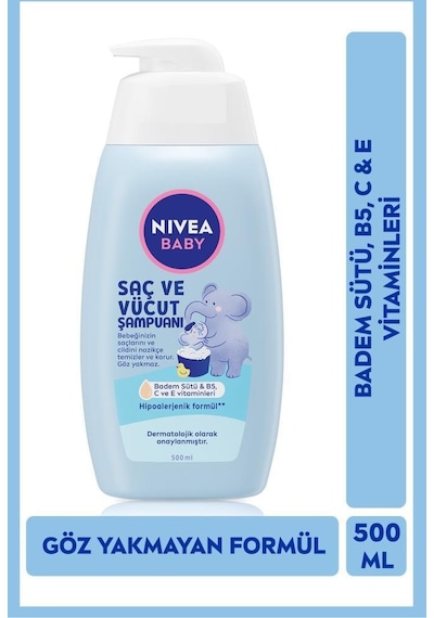Nivea Baby Bebek Saç ve Vücut Şampuanı 500 ML