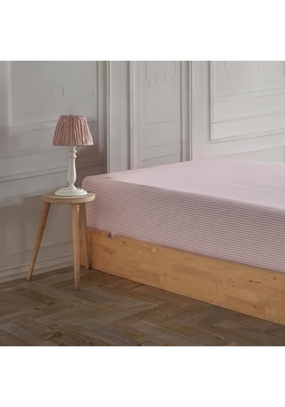 Soley Mix & Match Oriana %100 Pamuklu Tek Kişilik 160 X 240 Çarşaf Pembe Abanoz