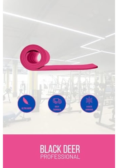 Ultra Light Pilates Yoga Kamp Matı Egzersiz Minderi Kaymaz Taban 180x55 Cm 10 Mm Genel