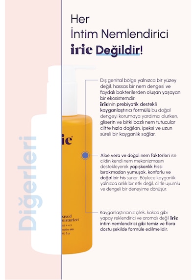 İrie Kayganlaştırıcı Etkili İntim Nemlendirici 300 ML