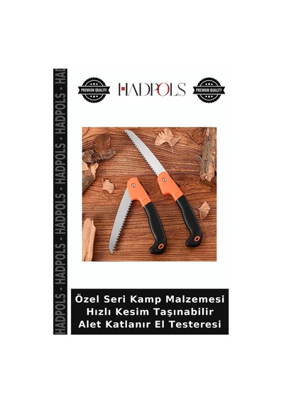 Özel Seri Kamp Malzemesi Hızlı Kesim Taşınabilir Alet Katlanır El Testeresi