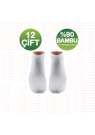 Gülsa 12 Çift Bayan Beyaz Bambu Patik Çorap Parfümlü Dikişsiz Kısa Bilek Kadın Spor Ayakkabı Çorabı Gülsa 12 Çift Bayan Beyaz Bambu Patik Çorap Parfümlü Dikişsiz Kısa Bilek Kadın Spor Ayakkabı Çorabı
