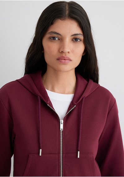 Mavi - Kapüşonlu Bordo İnterlok Sweatshirt 1s10424-70394 Bordo