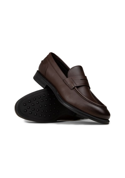 Deery Erkek Kahverengi Hakiki Deri Klasik Loafer - 02025mkhvc01 Kahverengi
