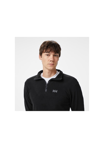 Helly Hansen Mount Erkek Siyah Yarım Fermuarlı Polar