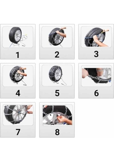 Mefatech 225/55x15 Kar Patinaj Zinciri 4x4 Jeep Ve Minibüslere Uyumlu No:900