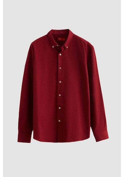 D'S Damat Ds Damat Regular Fit Bordo Düz Kışlık Gömlek 7HC02ORT13265 Kırmızı D'S Damat Ds Damat Regular Fit Bordo Düz Kışlık Gömlek 7HC02ORT13265 Kırmızı