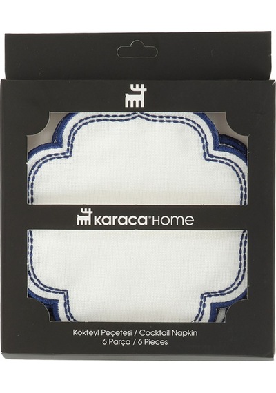 Karaca Home Flam Kokteyl Peçetesi 6'lı Lacivert Karaca Home Flam Kokteyl Peçetesi 6'lı Lacivert