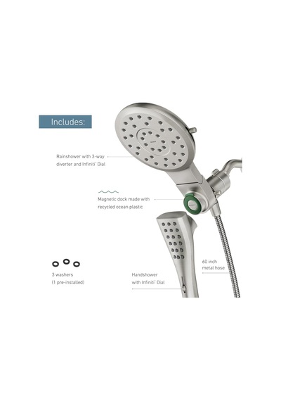 Moen 220c2srn Verso Rainshower/handshower Combination With Infini Diğer