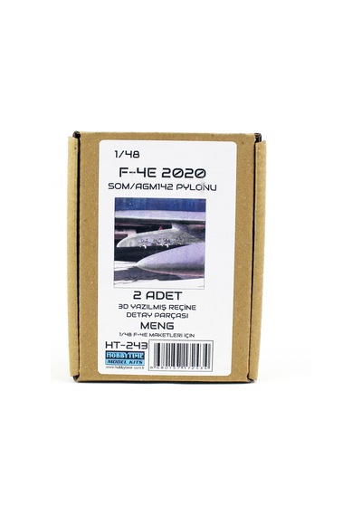 Hobbytime 243 1/48 Ölçek, F-4e 2020 Meng Maketleri İçin Som/agm142 Paylonu, 2 Adet, 3d Yazılmış Reçine Detay Parçası