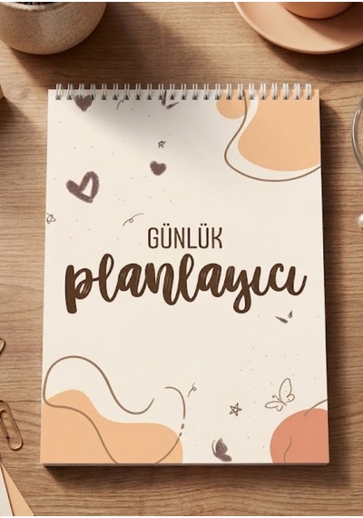 A4 Spiralli Boho Günlük Planlayıcı 50 Yaprak Çok Renkli