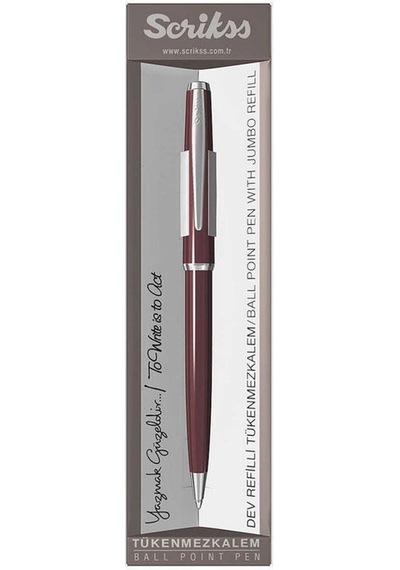 Scrikss Tükenmez Kalem 52 Bordo