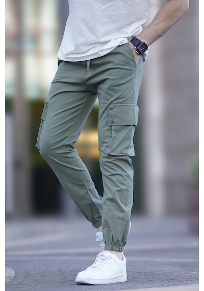 Madmext Erkek Mint Yeşili Kargo Cep Pantolon 5647-mint Yeşili Mint