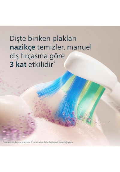 Türk Philips Sonicare 2100 Sonic Şarjlı Diş Fırçası, 3 Kat Plak T