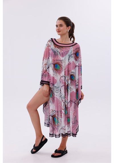 Tarzını Seç Kimono Pareo - Tesettür Pareo - Ege Model 240x135 Cm Çok Renkli