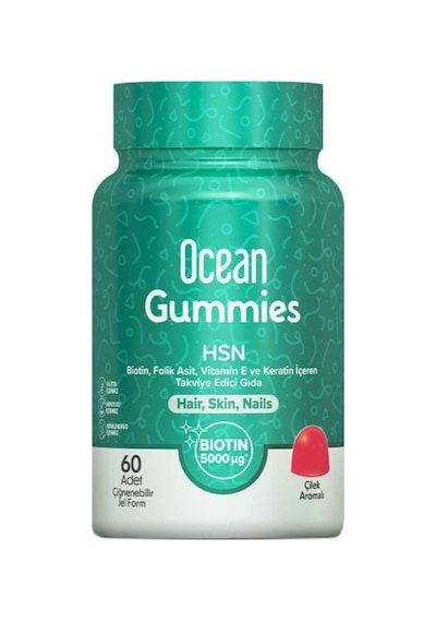 Ocean Gummies Hsn Takviye Edici Gıda 60 Jel Form