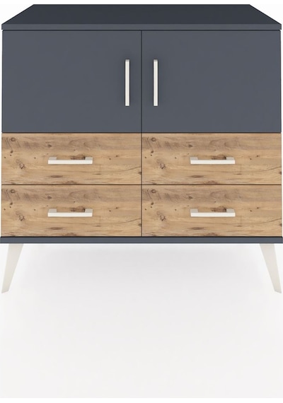 Hyperion Şifonyer 2 Raflı 4 Çekmeceli 2 Kapaklı 88x44x80 Antrasit-antrasit/çam Antrasit/çam Hyperion Şifonyer 2 Raflı 4 Çekmeceli 2 Kapaklı 88x44x80 Antrasit-antrasit/çam Antrasit/çam