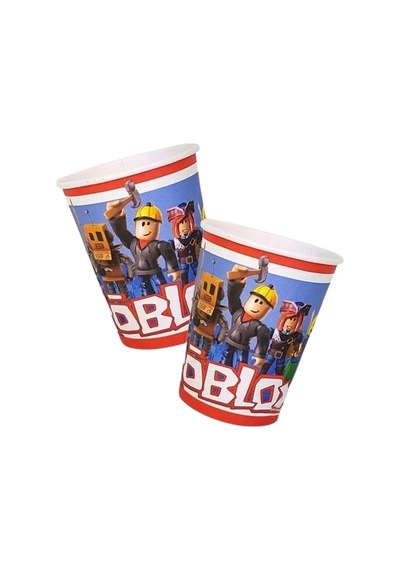 Bardak Roblox Karton Bardak 8li Paket Doğum Günü Bardağı7 Cm En - 9 Cm Boy