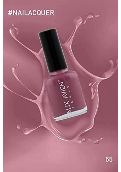 Pembe Nude Oje 55 - Yüksek Pigmentli Uzun Süreli Kalıcılık Hızlı Kuruma - Nail Lacquer 55