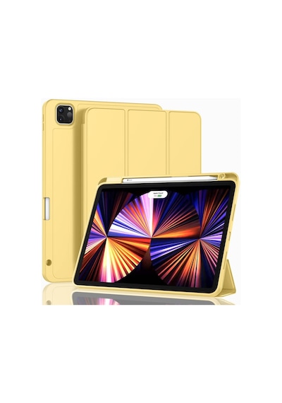 Apple Uyumlu iPad Pro 12.9 4. Nesil Ve 3. Nesil Kılıf Pen Charge Kalem Bölmeli 2018 - 2020